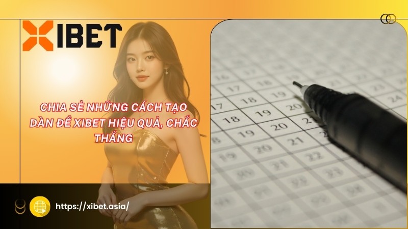 Chia sẻ những cách tạo dàn đề Xibet hiệu quả, chắc thắng