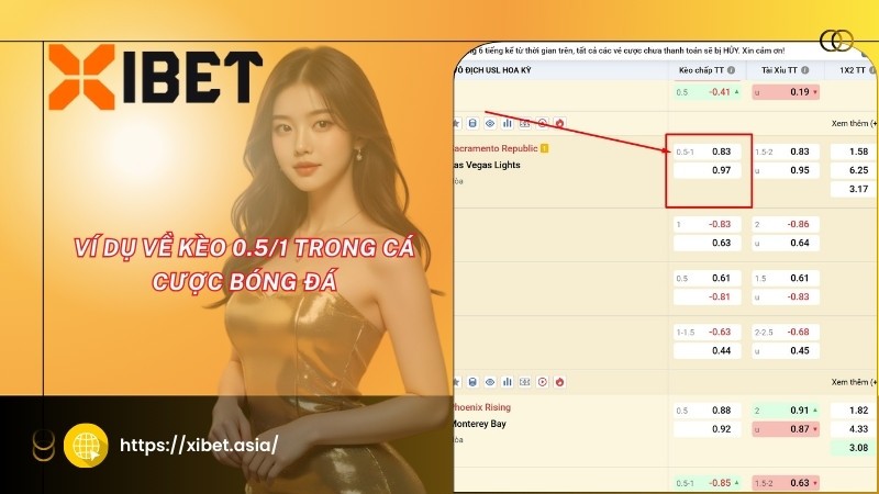 Ví dụ về kèo 0.5/1 trong cá cược bóng đá Ví dụ về kèo 0.5/1 trong cá cược bóng đá